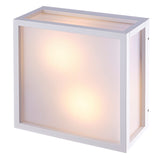 Utah 2 Light Outdoor Flush Ceiling Light - White