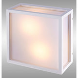 Utah 2 Light Outdoor Flush Ceiling Light - White
