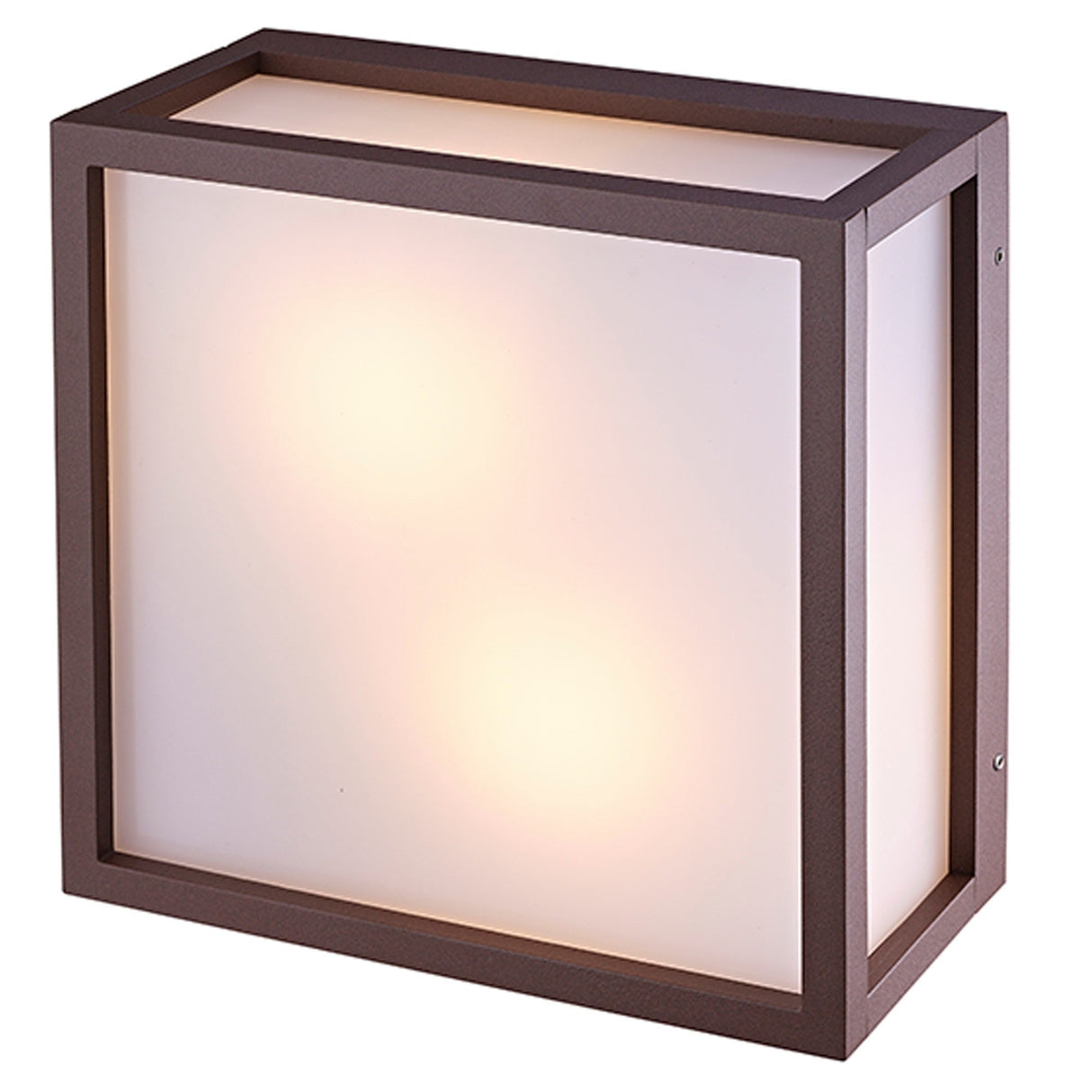 Utah 2 Light Outdoor Flush Ceiling Light - Sand Brown