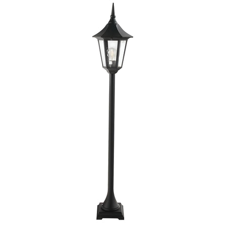 Valencia 1 Light Pillar - Black