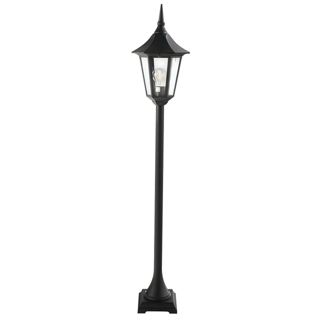 Valencia 1 Light Pillar - Black