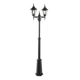 Valencia 2 Light Twin Head Lamp Post - Black