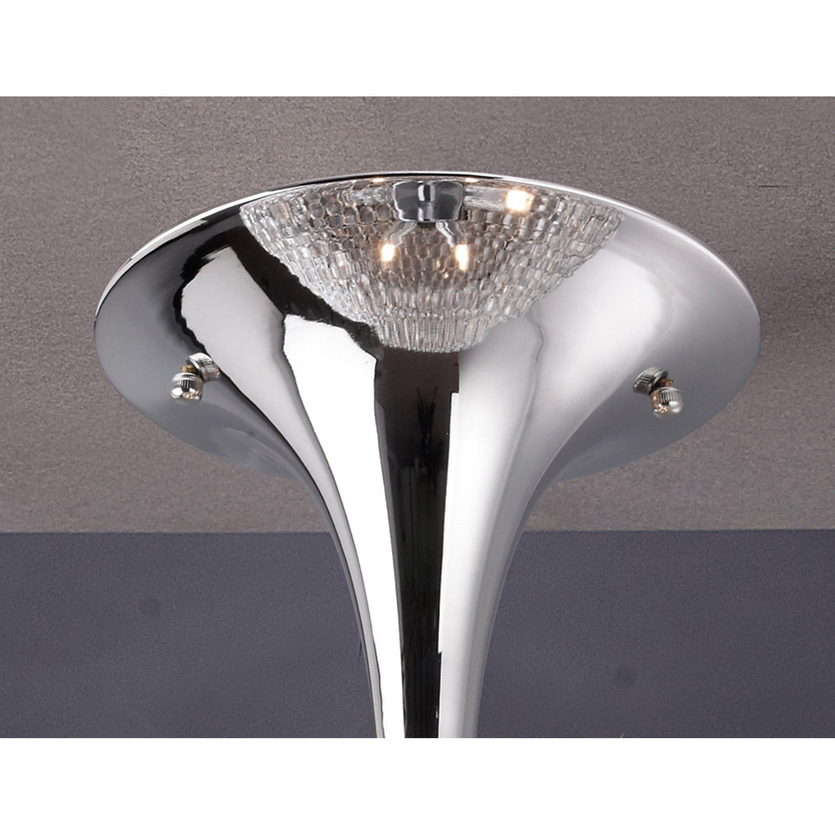 Vado 5 Light Crystal Semi-Flush Ceiling Light – Polished Chrome