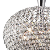 Vado 5 Light Crystal Semi-Flush Ceiling Light – Polished Chrome