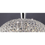 Vado 5 Light Crystal Semi-Flush Ceiling Light – Polished Chrome
