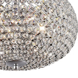 Vado 5 Light Crystal Semi-Flush Ceiling Light – Polished Chrome
