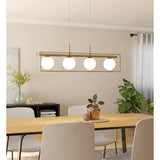 Vallaspra Glass Linear Pendant Light - Champagne