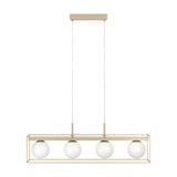 Vallaspra Glass Linear Pendant Light - Champagne