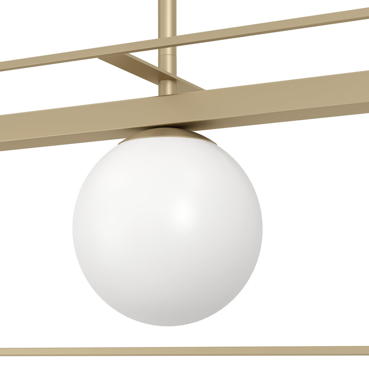 Vallaspra Glass Linear Pendant Light - Champagne