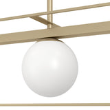 Vallaspra Glass Linear Pendant Light - Champagne