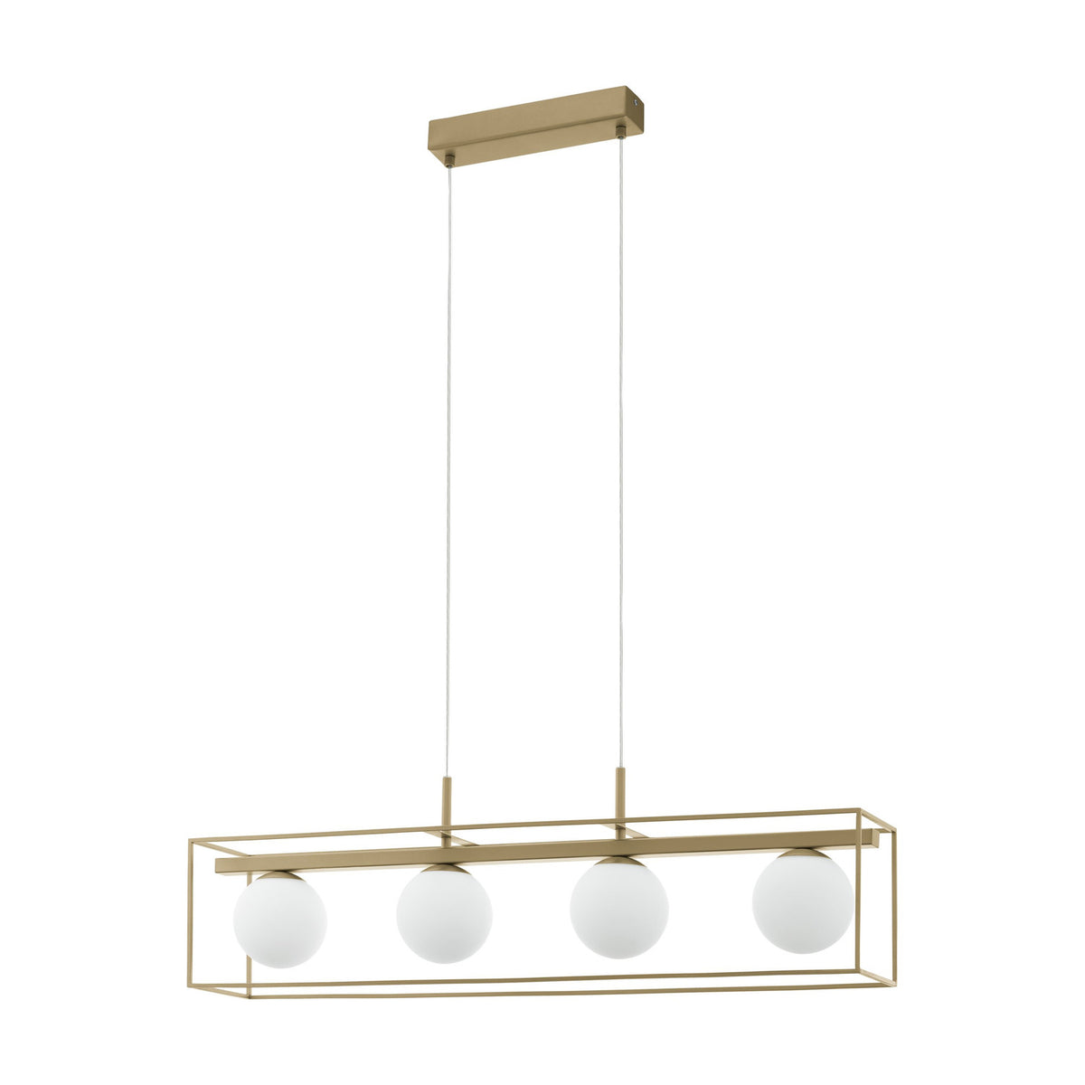 Vallaspra Glass Linear Pendant Light - Champagne