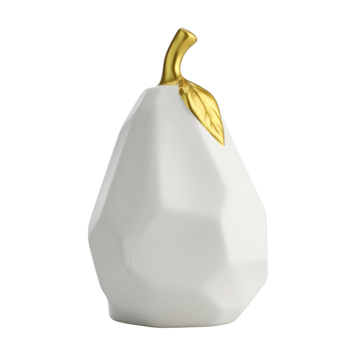 Vallee Ceramic Pear Ornament - White
