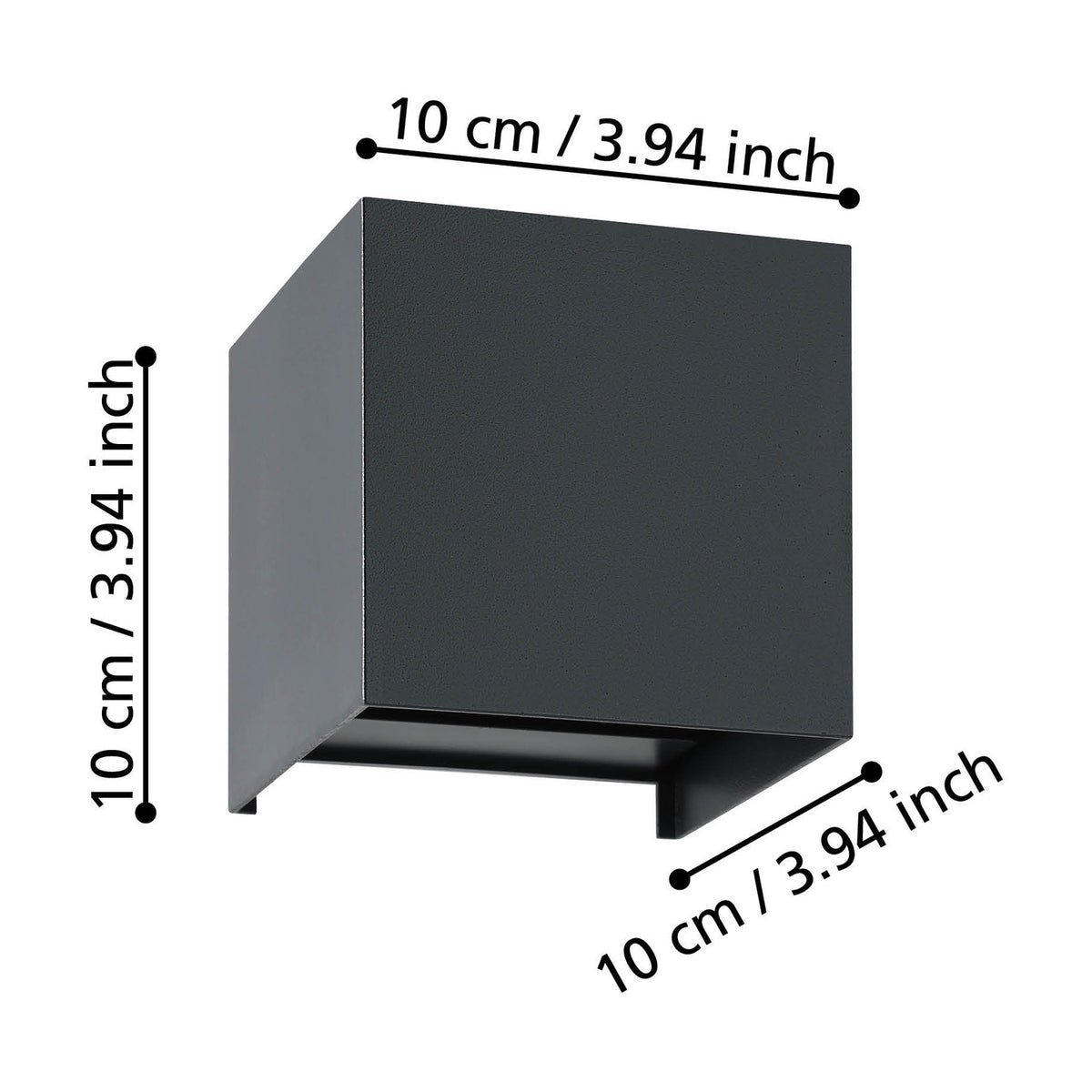 Valmontone LED Wall Light - Black