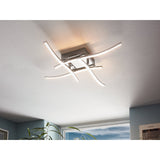 Valmora LED Flush Ceiling Light - Chrome
