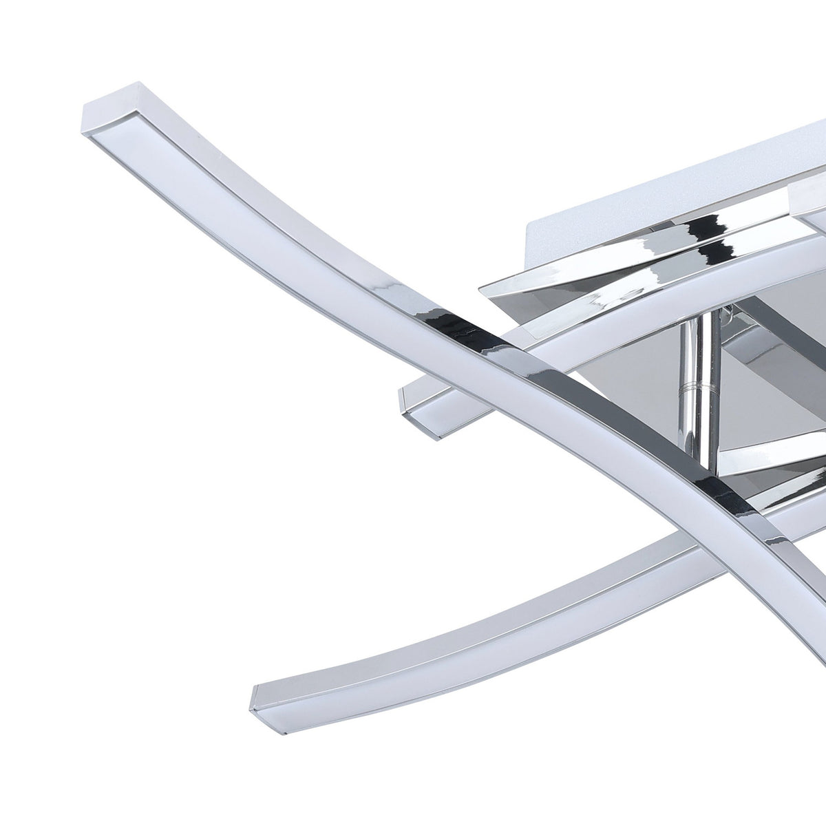 Valmora LED Flush Ceiling Light - Chrome