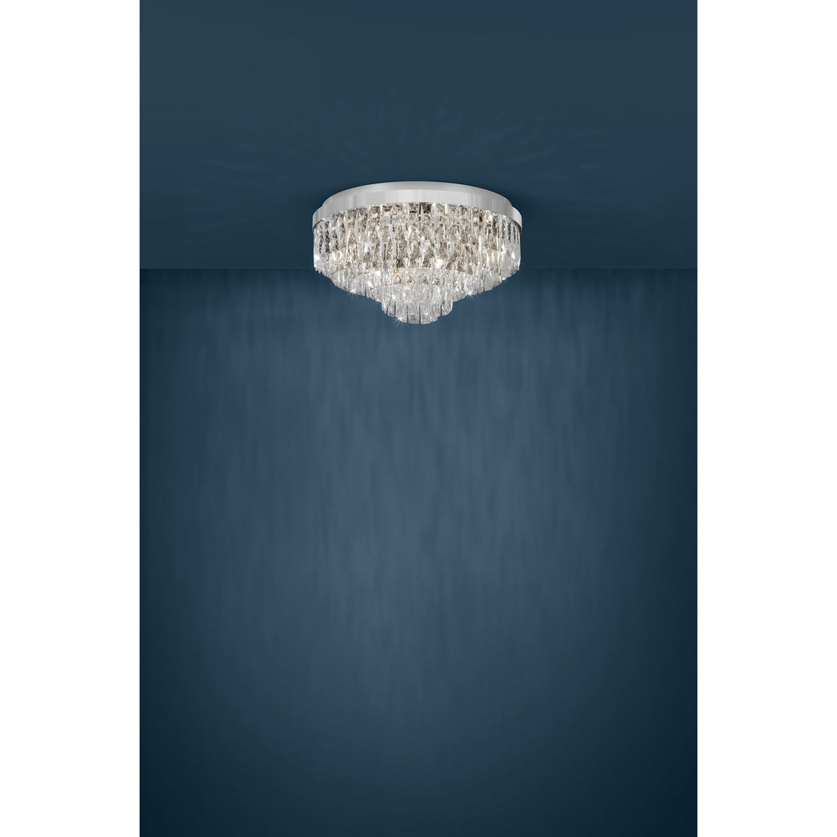 Valparaiso 1 11 Light Ceiling Light - Chrome