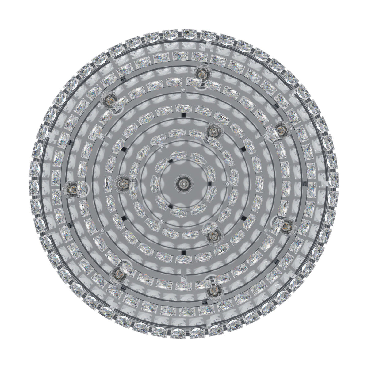 Valparaiso 1 11 Light Ceiling Light - Chrome
