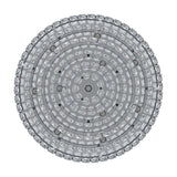 Valparaiso 1 11 Light Ceiling Light - Chrome