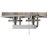 Vanessa 2 Light Crystal Wall Light With Switch - Chrome