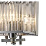 Vanessa 2 Light Crystal Wall Light With Switch - Chrome
