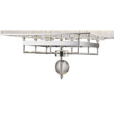 Vanessa Square 8 Light Crystal Chandelier - Polished Chrome