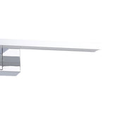 Varette LED Bathroom Mirror Light 40cm in Chrome, close-up of the slim bar fixture with white diffuser on a square chrome wall bracket, shown on a plain white background.