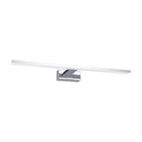 Varette LED bathroom mirror light, 60cm slim chrome bar with white plastic diffuser on a squared wall-mounted bracket, shown on a plain white background.