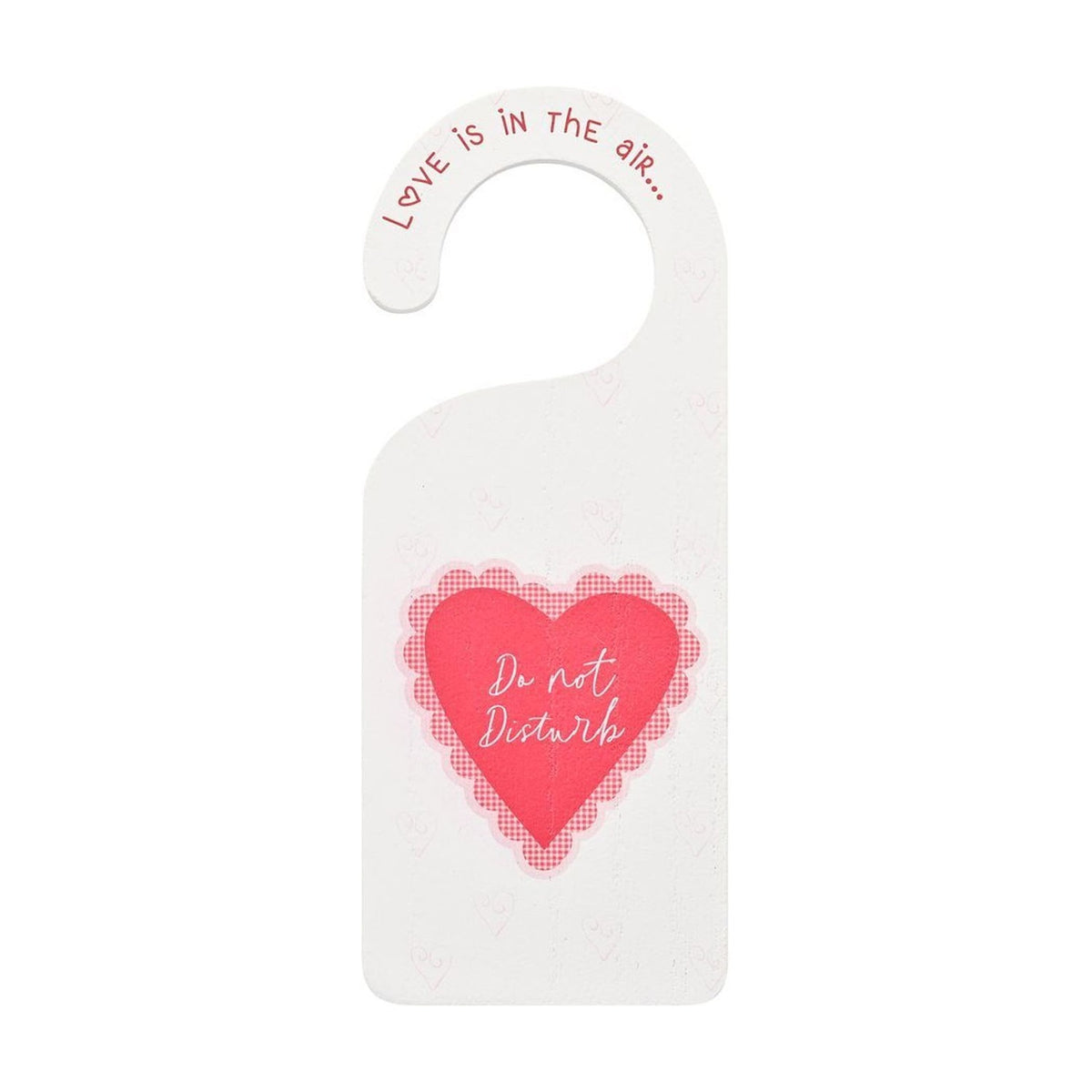 Love Is in the Air Do Not Disturb Wooden Door Hanger - White