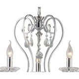 Vela 62cm 5 Light Crystal Chandelier - Polished Chrome