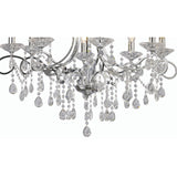 Vela 76cm 8 Light Crystal Chandelier - Polished Chrome