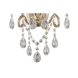 Vela 2 Light Crystal Wall Light - Gold