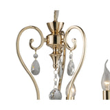 Vela 54cm 3 Light Crystal Chandelier - French Gold