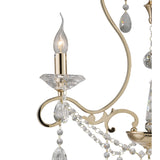 Vela 54cm 3 Light Crystal Chandelier - French Gold
