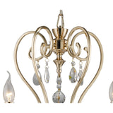 Vela 62cm 5 Light Crystal Chandelier - French Gold