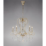 Vela 62cm 5 Light Crystal Chandelier - French Gold