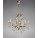 Vela 76cm 8 Light Crystal Chandelier - French Gold
