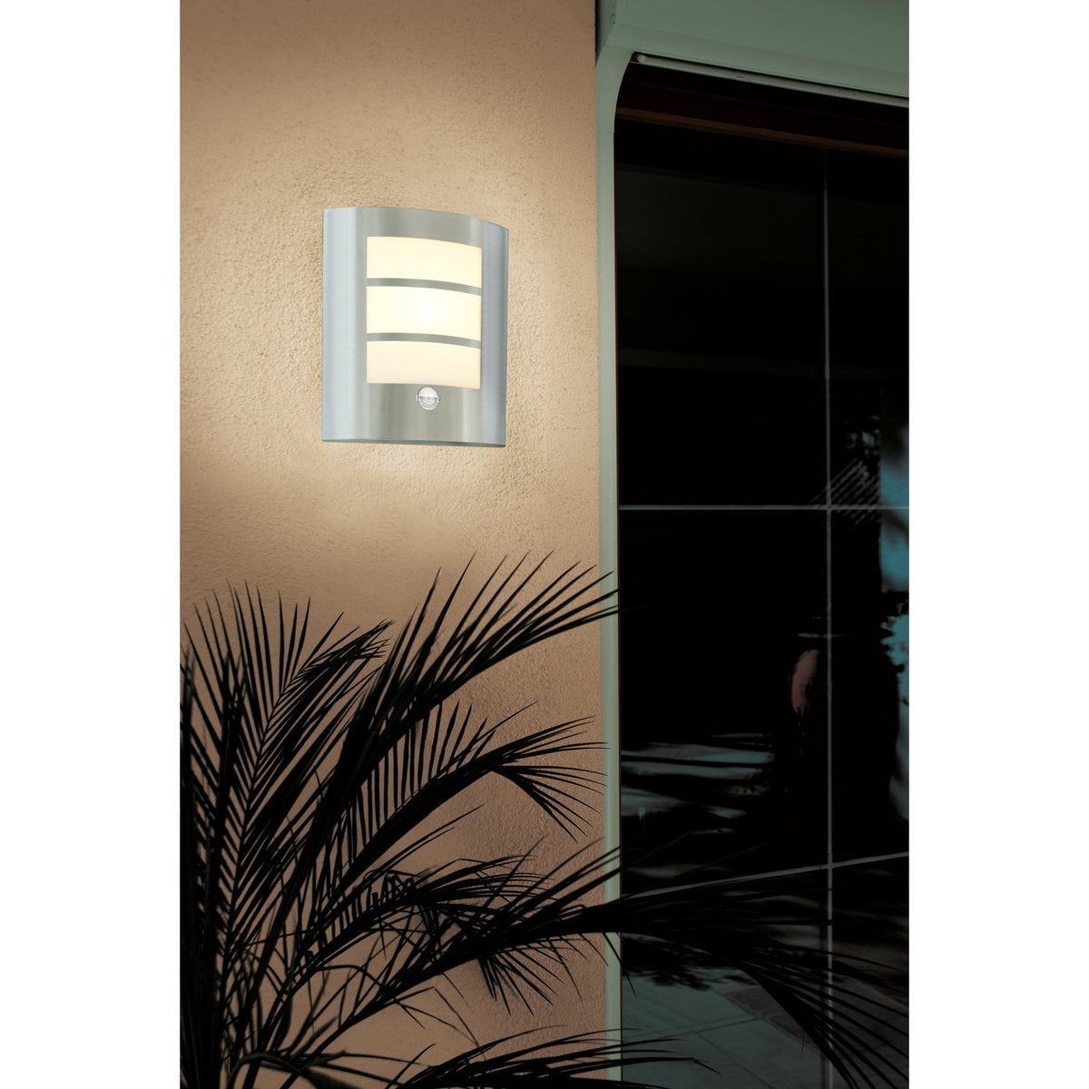 Velbessa Outdoor Wall Light with Motion Sensor - Stainless Steel