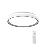 Verona CCT Dimmable LED Flush Ceiling Light With Remote Control 55W - Grey