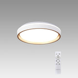 Verona CCT Dimmable LED Flush Ceiling Light With Remote Control 40W - Gold