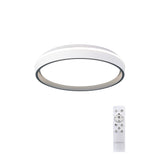 Verona CCT Dimmable LED Flush Ceiling Light With Remote Control 40W - Grey