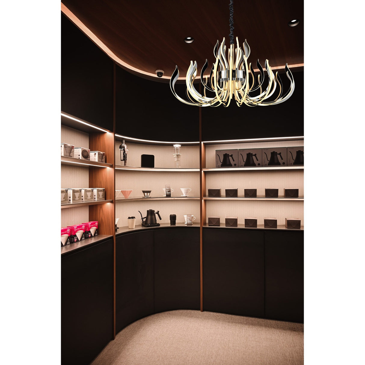 Versailles 133cm LED Chandelier 553W 3000K - Polished Chrome