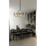 Versailles 133cm LED Chandelier 553W 3000K - Polished Chrome