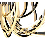 Versailles 133cm LED Chandelier 553W 3000K - Polished Chrome