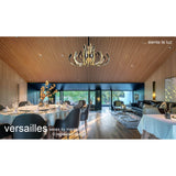 Versailles 133cm LED Chandelier 553W 3000K - Polished Chrome