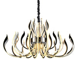 Versailles 133cm LED Chandelier 553W 3000K - Polished Chrome