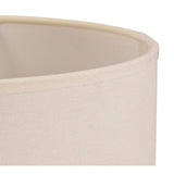 Victoria Round Lampshade - Ivory Cream, 30 x 17cm