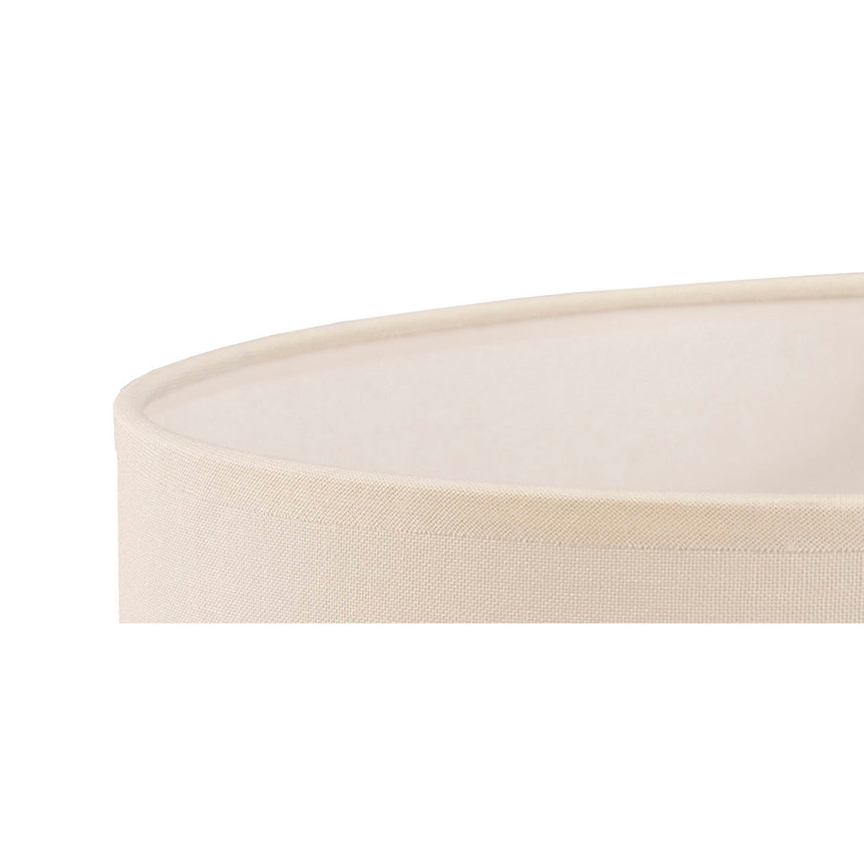 Victoria Round Lampshade - Ivory Cream, 40 x 20cm