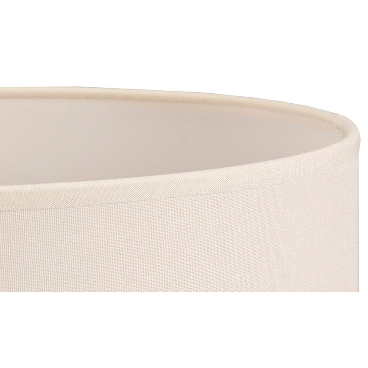 Victoria Round Lampshade - Ivory Cream, 40 x 20cm