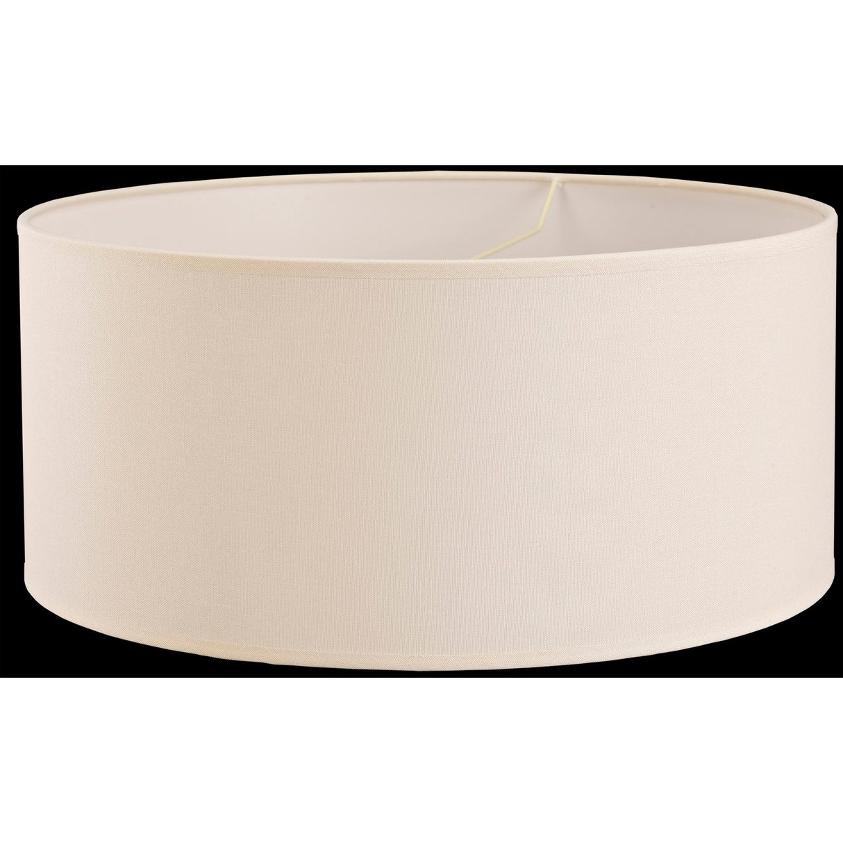 Victoria Round Lampshade - Ivory Cream, 50 x 22.5cm