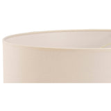 Victoria Round Lampshade - Ivory Cream, 50 x 22.5cm